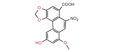 10-Hydroxy-8-methoxy-6-nitrophenanthro[3,4-d]-1,3-dioxole-5-carboxylic acid